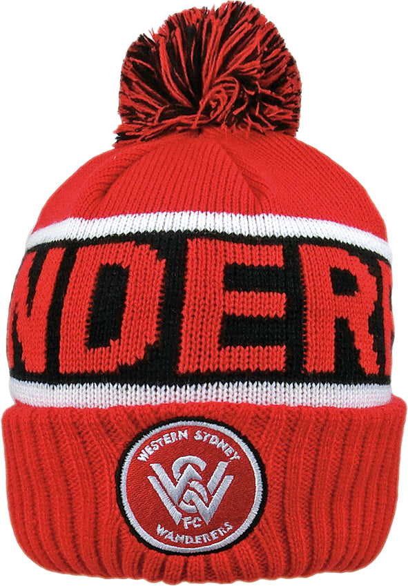 A-League Western Sydney Wanderers Striker Beanie - Adult - High Quality - Gift