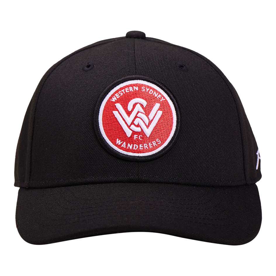 A-League Western Sydney Wanderers Adjustable Cap - Fan Ink Curved Essential Cap