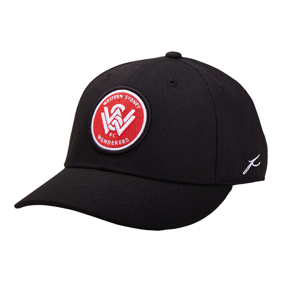 A-League Western Sydney Wanderers Adjustable Cap - Fan Ink Curved Essential Cap