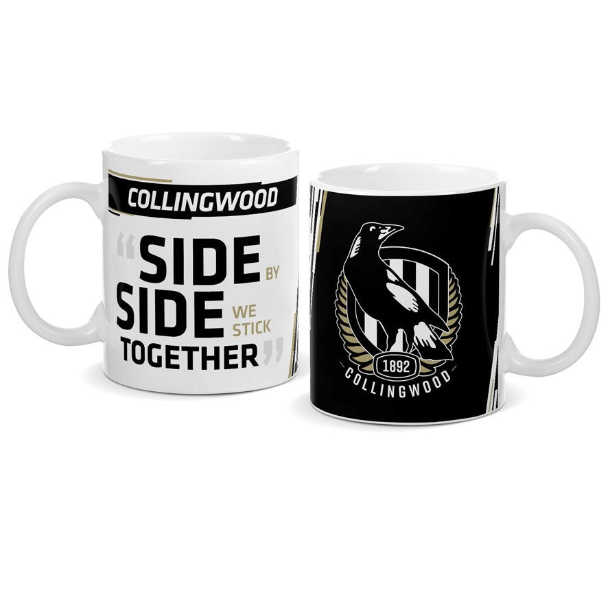 AFL Collingwood Magpies Team Logo and Song Ceramic Coffee Cup Mug