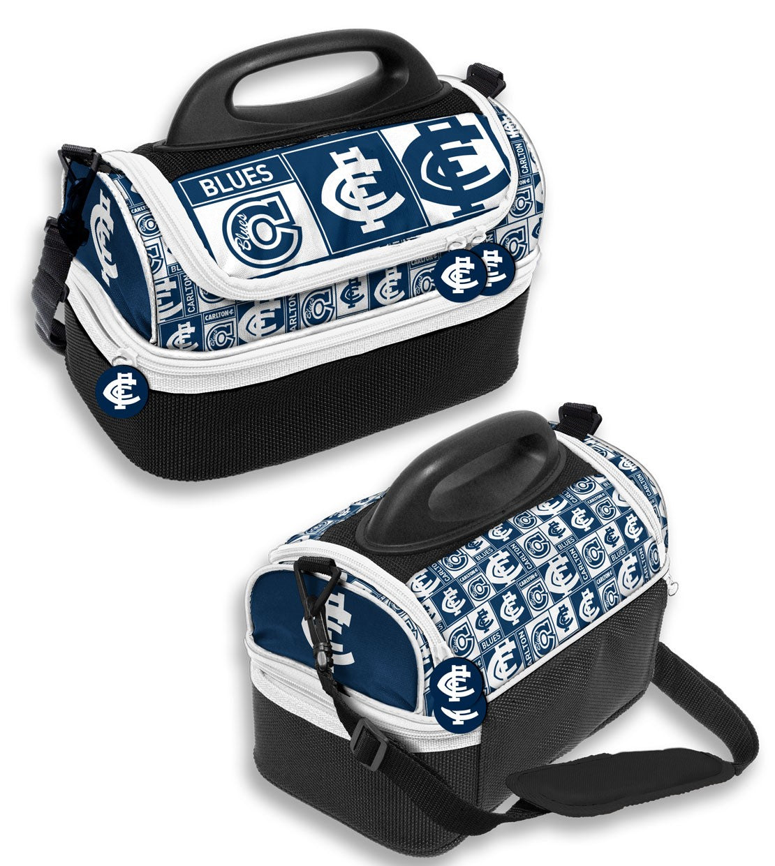 AFL Carlton Blues Print Dome Cooler Bag - Insulated Lunch Box - Work, School