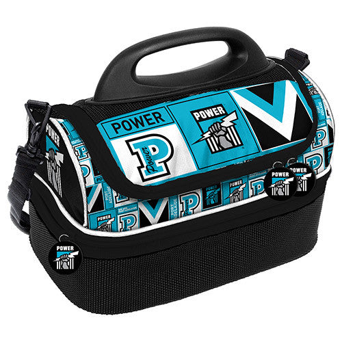 AFL Port Adelaide Power Print Dome Cooler Bag - Insulated Lunch Box-Work, School