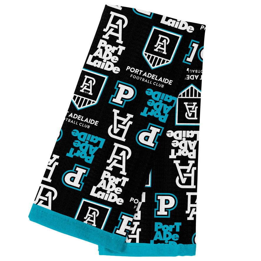 AFL Port Adelaide Tea Towel - 40cm x 60cm