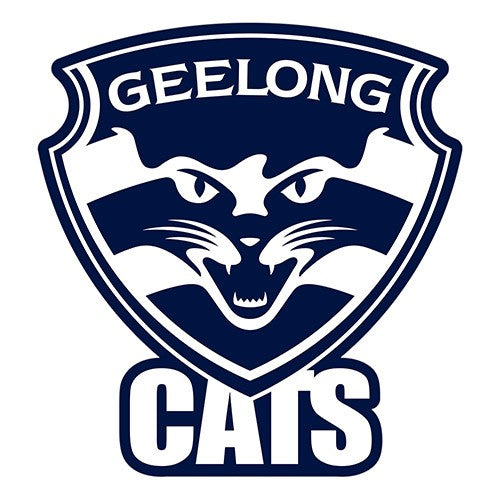 Official AFL Sticker Geelong Cats Logo 19cm(H) x 18cm(W)-Tracked Delivery