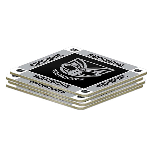 NRL New Zealand Warriors Coasters - Pack of 4 Coasters - Gift Idea