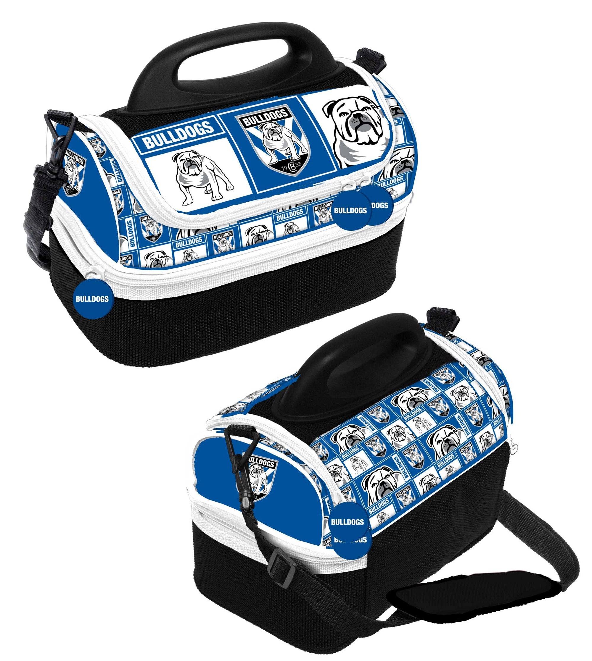 NRL Canterbury Bulldogs Print Dome Cooler Bag - Insulated Lunch Box for Work