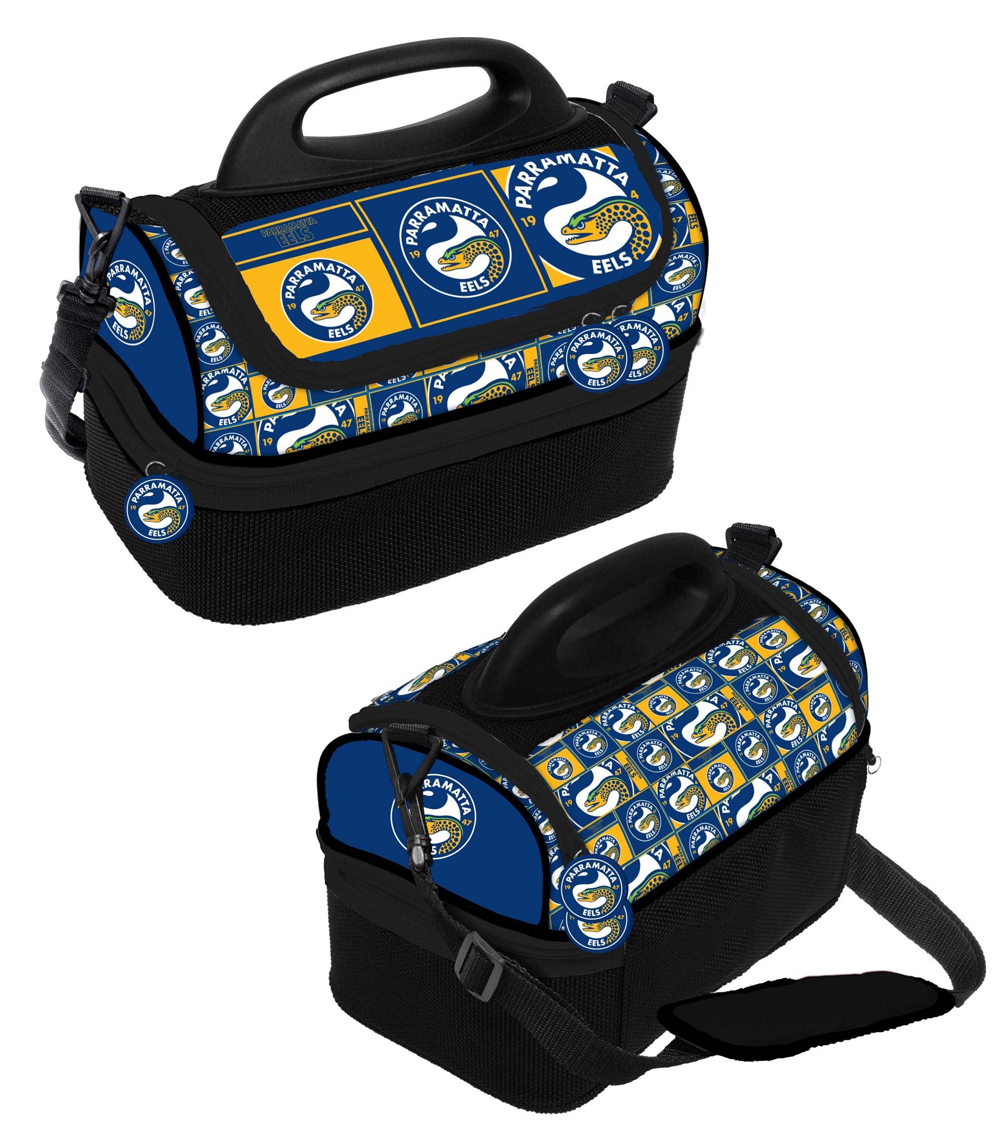 NRL Parramatta Eels Print Dome Cooler Bag - Insulated Lunch Box - Work, School