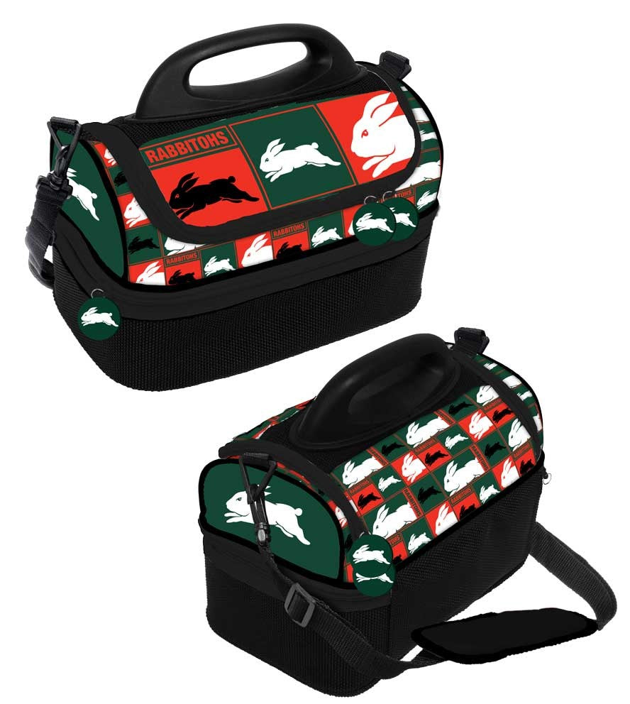 NRL South Sydney Rabbitohs Print Dome Cooler Bag Insulated Lunch Box Work School