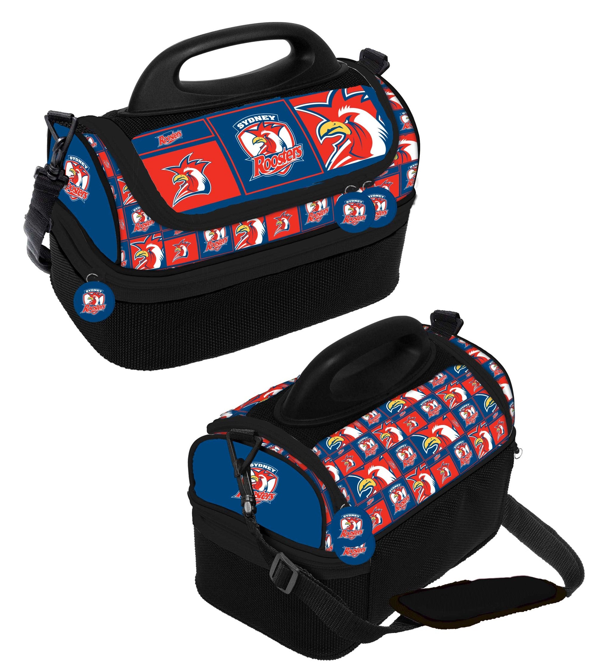 NRL Sydney Roosters Print Dome Cooler Bag - Insulated Lunch Box - Work, School