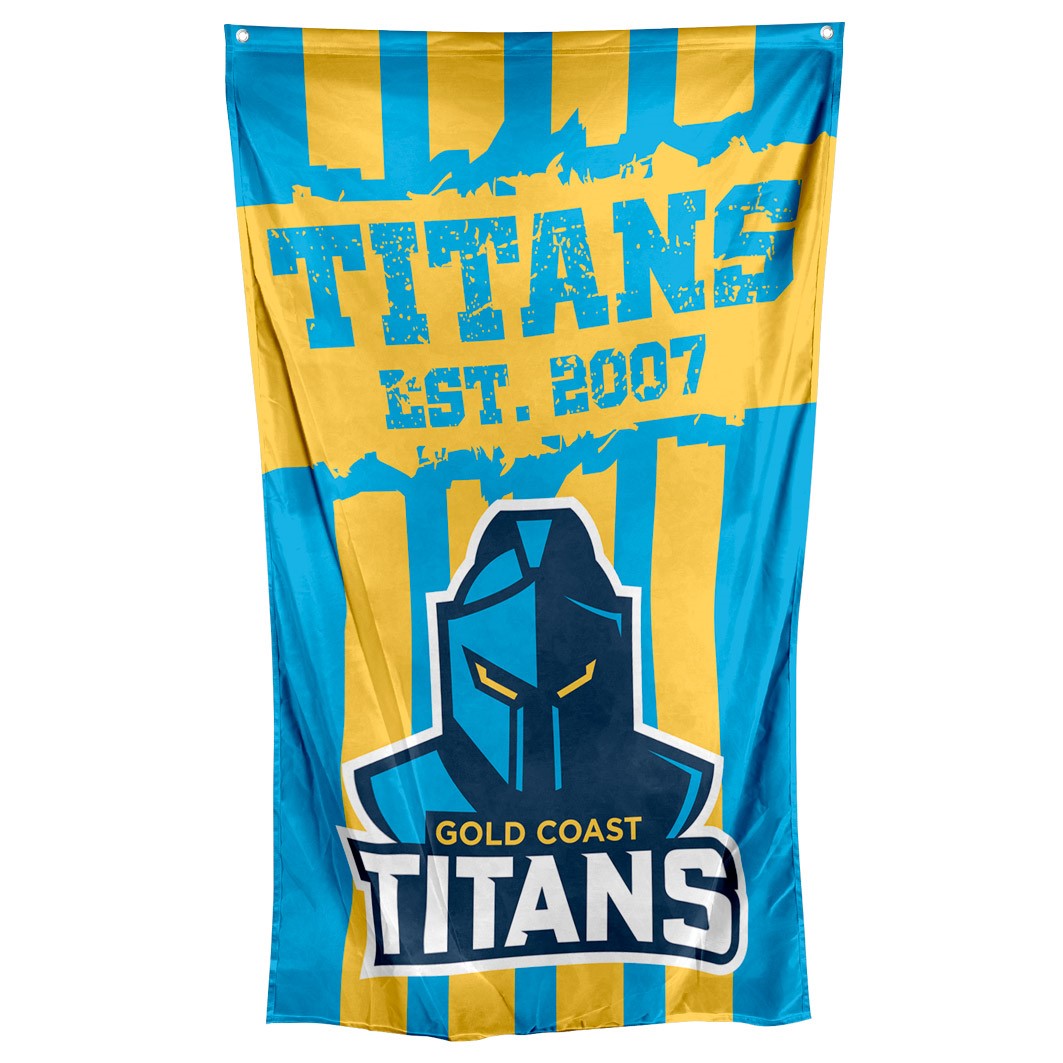 NRL Gold Coast Titans Cape/Wall Flag - 90cm x 150cm