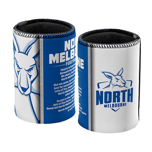 AFL North Melbourne Kangaroos Team Song Can Cooler - Stubby Drink Holder