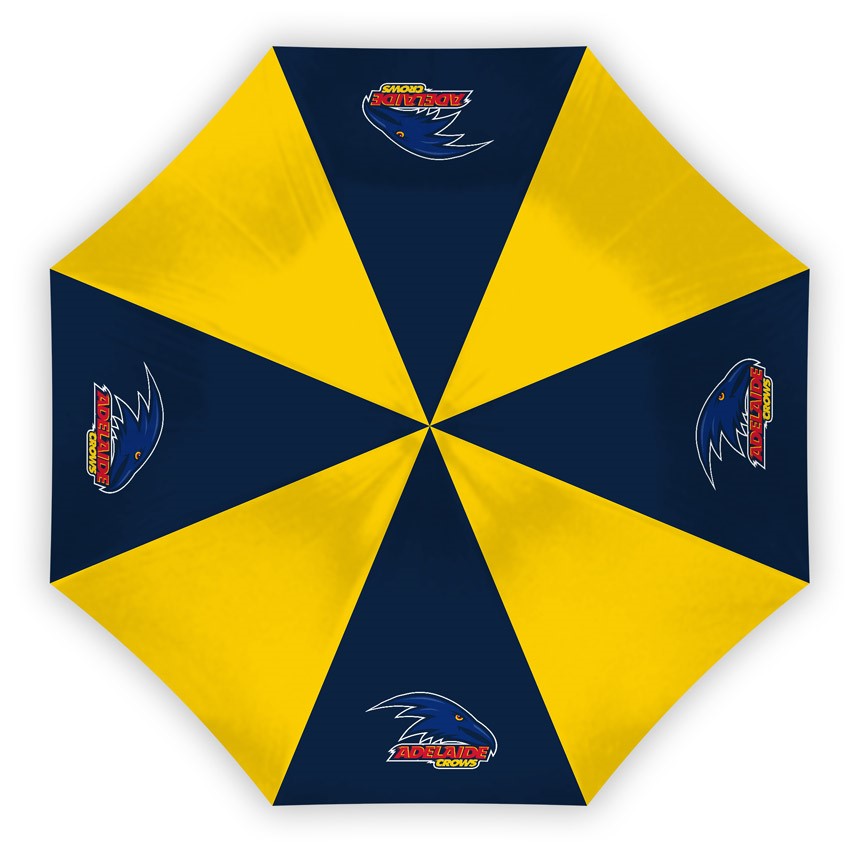 AFL Adelaide Crows Compact Umbrella - Glovebox Suitable - Gift idea