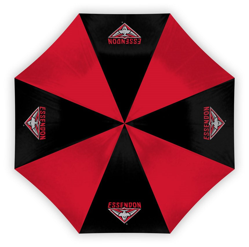 AFL Essendon Bombers Compact Umbrella - Glovebox Suitable - Gift idea