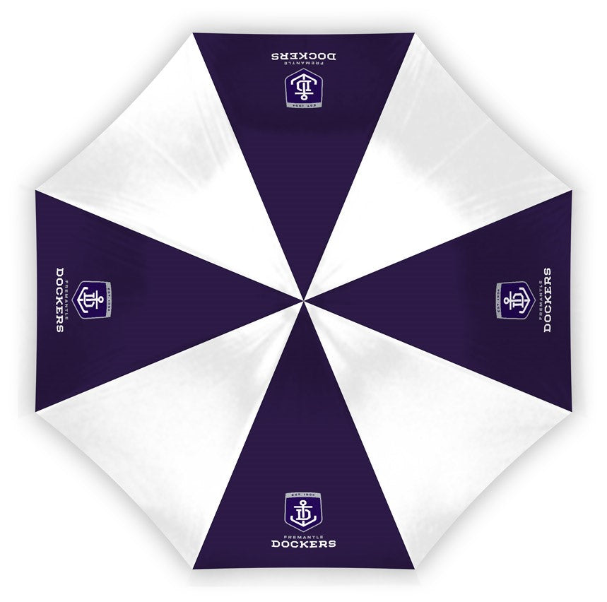 AFL Fremantle Dockers Compact Umbrella - Glovebox Suitable - Gift idea