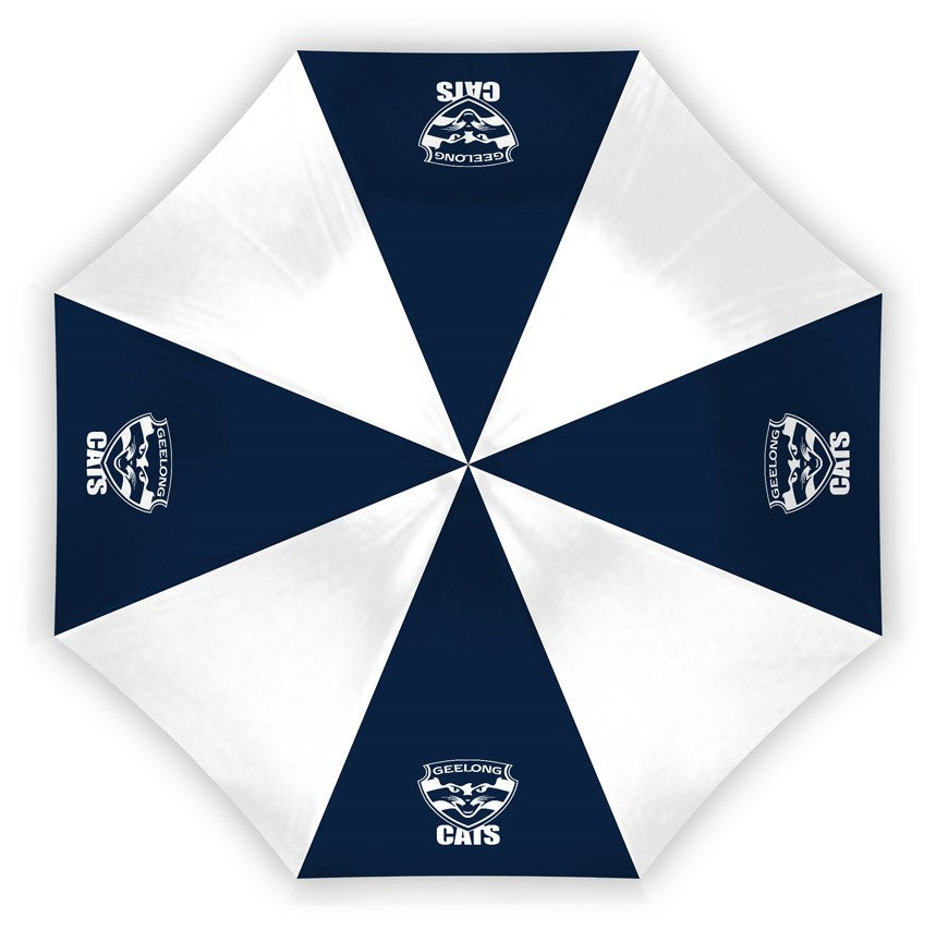 AFL Geelong Cats Compact Umbrella - Glovebox Suitable - Gift idea