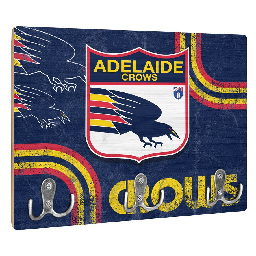 AFL Heritage Adelaide Crows Wall Key Rack Holder - Retro - Gift