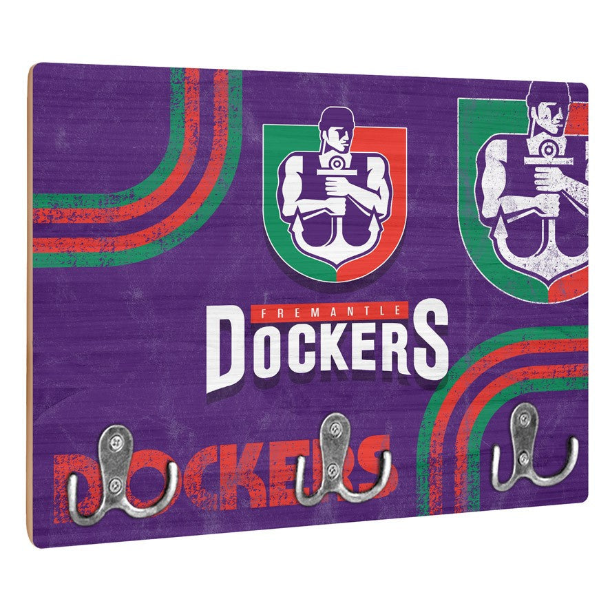 AFL Heritage Fremantle Dockers Wall Key Rack Holder - Retro - Gift