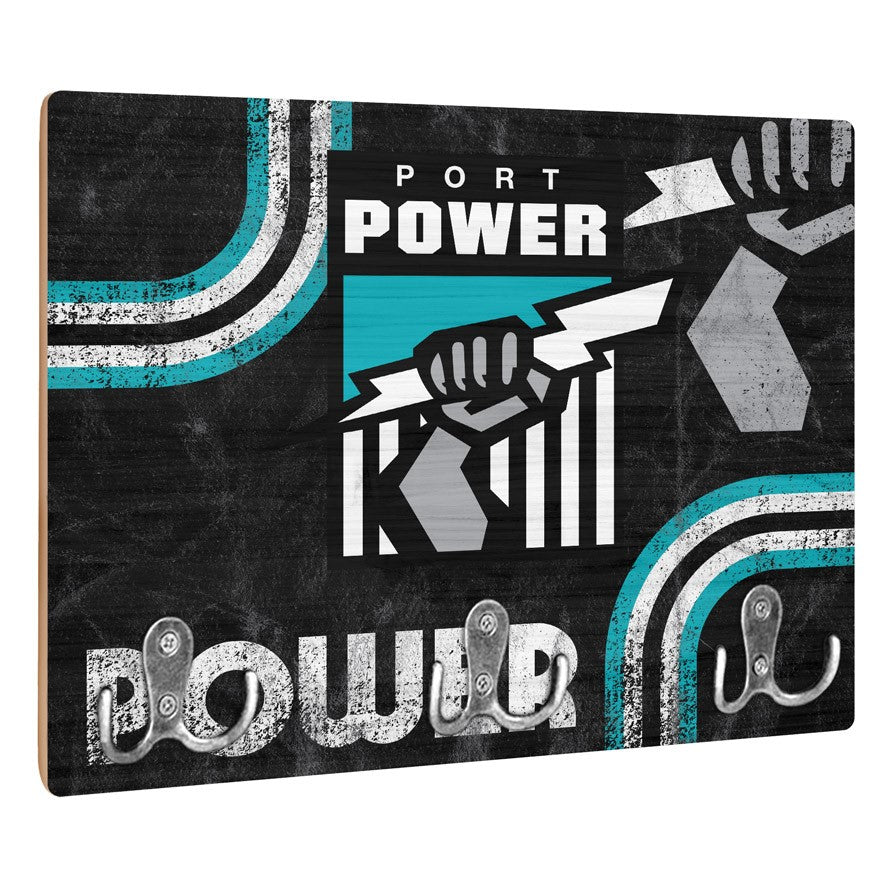 AFL Heritage Port Adelaide Power Wall Key Rack Holder - Retro - Gift