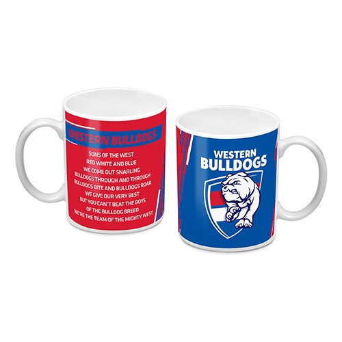 AFL Western Bulldogs Team Logo and Song Ceramic Coffee Cup Mug