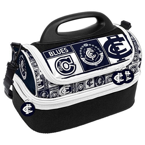 AFL Carlton Blues Print Dome Cooler Bag - Insulated Lunch Box - Work, School