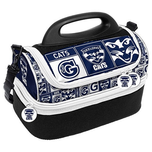 AFL Geelong Cats Print Dome Cooler Bag - Insulated Lunch Box - Work, School