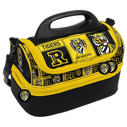 AFL Richmond Tigers Print Dome Cooler Bag - Insulated Lunch Box - Work, School