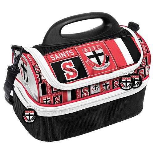 AFL St Kilda Saints Print Dome Cooler Bag - Insulated Lunch Box - Work, School