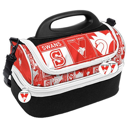 AFL Sydney Swans Print Dome Cooler Bag - Insulated Lunch Box - Work, School