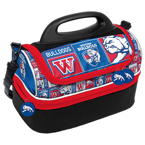 AFL Western Bulldogs Print Dome Cooler Bag - Insulated Lunch Box - Work, School