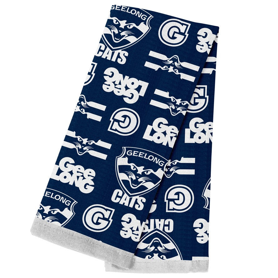 AFL Geelong Cats Tea Towel - 40cm x 60cm