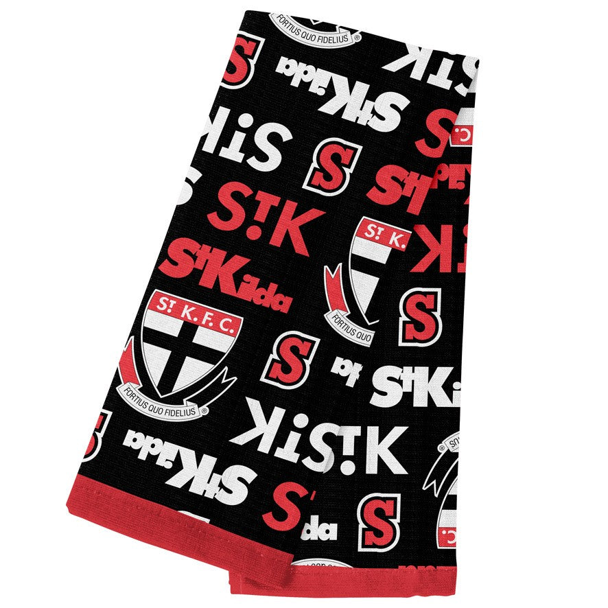 AFL St Kilda Saints Tea Towel - 40cm x 60cm