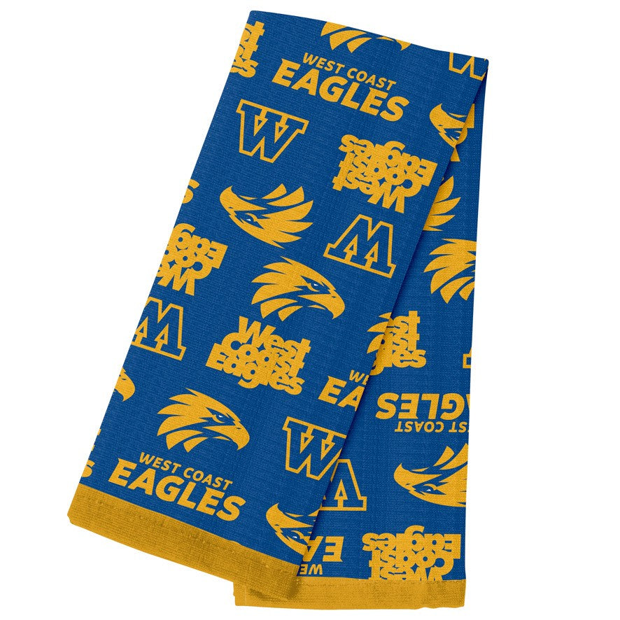 AFL West Coast Eagles Tea Towel - 40cm x 60cm