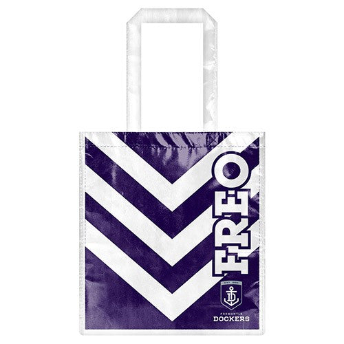 AFL Fremantle Dockers Laminated Bag Shopping Gift - Reusable High Quality