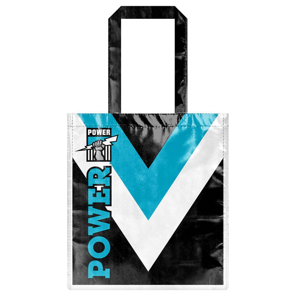 AFL Port Adelaide Power Laminated Bag Shopping Gift - Reusable High Quality