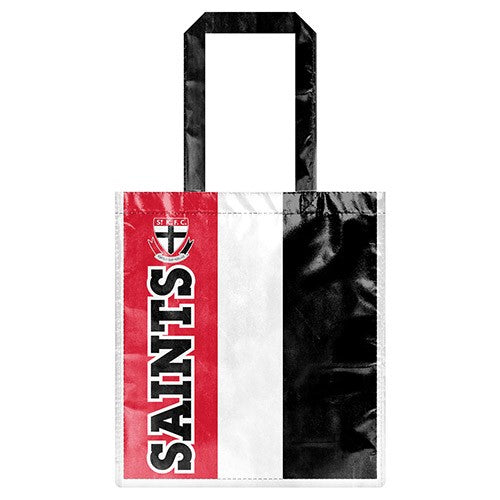 AFL St Kilda Saints Laminated Bag Shopping Gift - Reusable High Quality