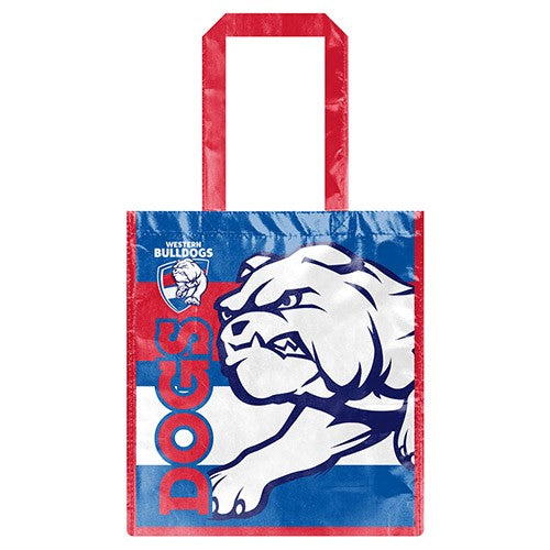 AFL Western Bulldogs Laminated Bag Shopping Gift - Reusable High Quality