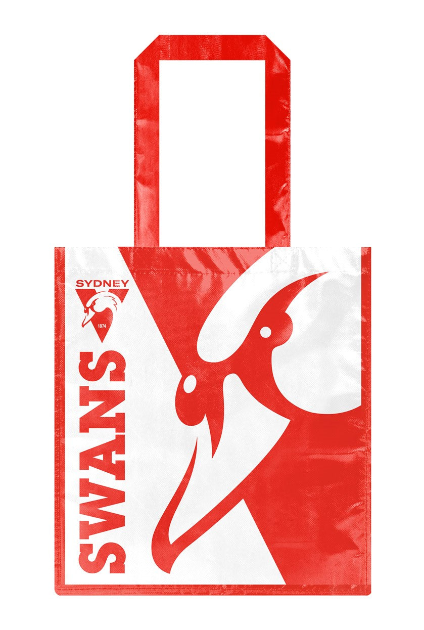 AFL Sydney Swans Laminated Bag Shopping Gift - Reusable High Quality