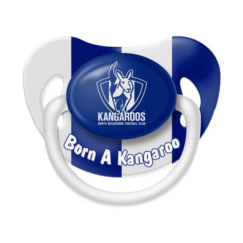 AFL North Melbourne Kangaroos Baby Dummy - Born a Kangaroo - Pacifier