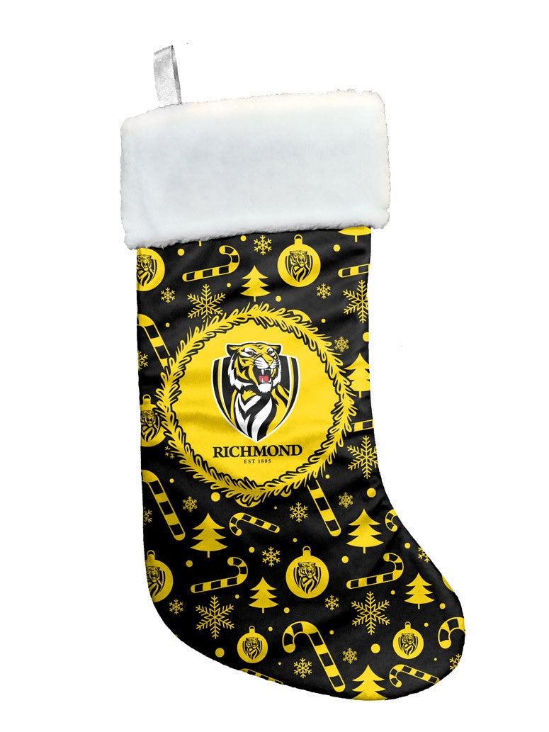 AFL Richmond Tigers Christmas Stocking Sock Gift - Xmas Santa Hanging