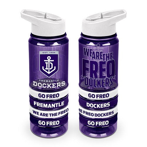 AFL Fremantle Dockers Tritan Drink Bottle with Wrist Bands - Gift Idea