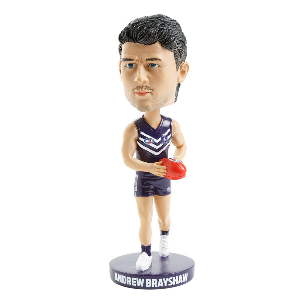 AFL Fremantle Dockers ANDY BRAYSHAW Bobblehead Collectable 18cm tall Statue Gift