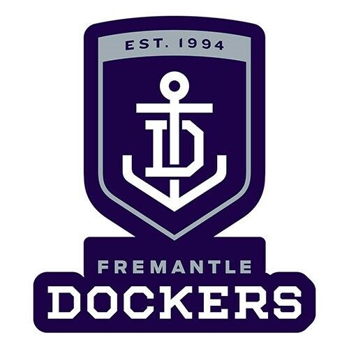 Official AFL Sticker Fremantle Dockers Logo 19cm(H) x 17cm(W) - Tracked Delivery