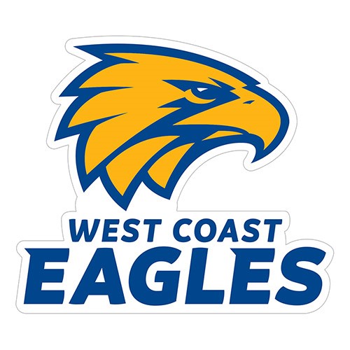 Official AFL Sticker West Coast Eagles Logo 16cm(H) x 18cm(W) - Tracked Delivery