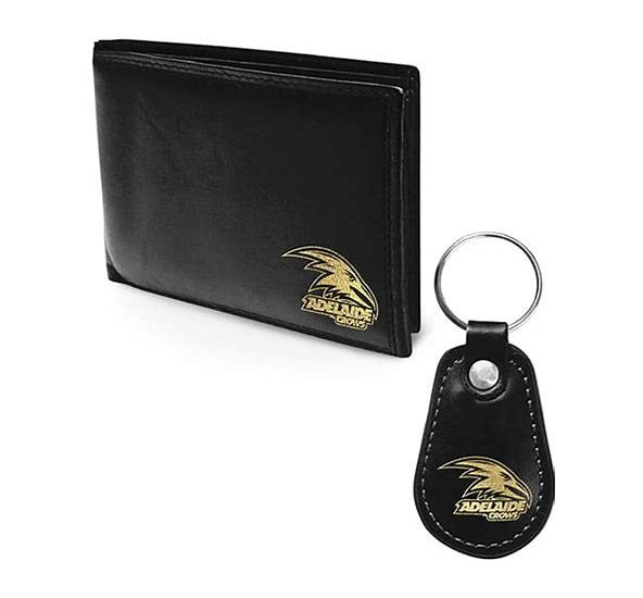 AFL Adelaide Crows PU Leather Wallet & Keyring Gift Pack