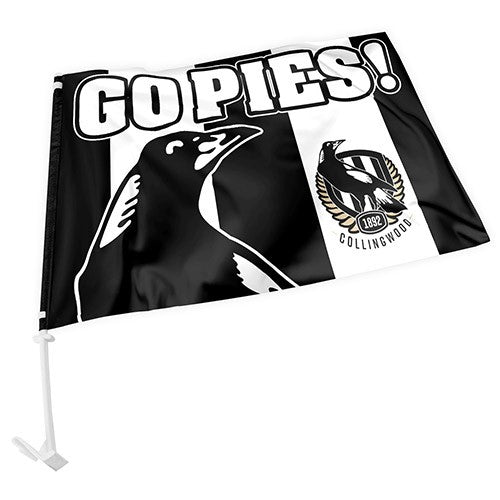 AFL Collingwood Magpies - Car Flag - 49cm x 30cm