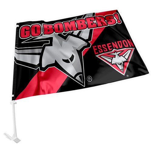 AFL Essendon Bombers - Car Flag - 49cm x 30cm