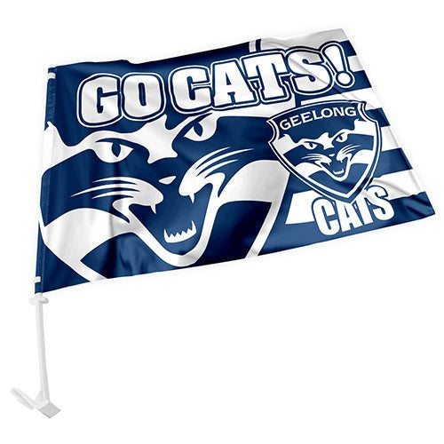 AFL Geelong Cats - Car Flag - 49cm x 30cm