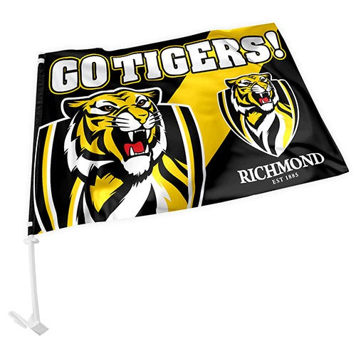 AFL Richmond Tigers - Car Flag - 49cm x 30cm