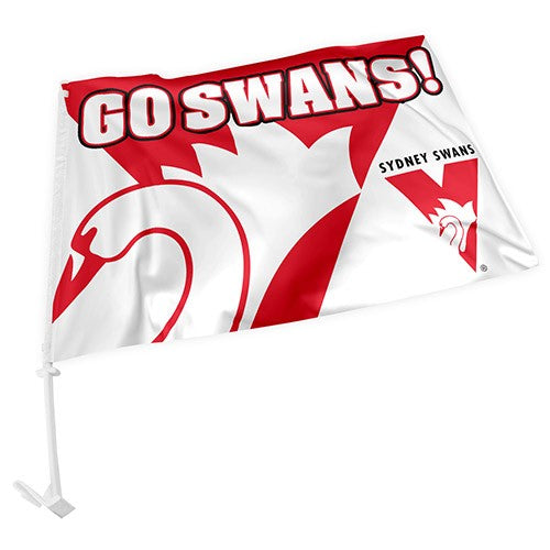 AFL Sydney Swans - Car Flag - 49cm x 30cm