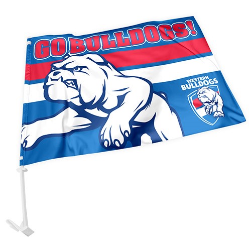 AFL Western Bulldogs - Car Flag - 49cm x 30cm